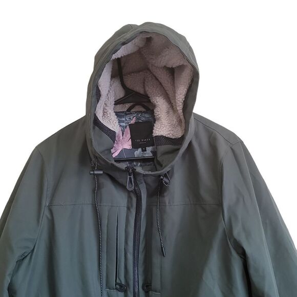 Ted Baker  Green Men's Vinny Parka Jacket Size 3 (Medium) - Picture 8 of 14